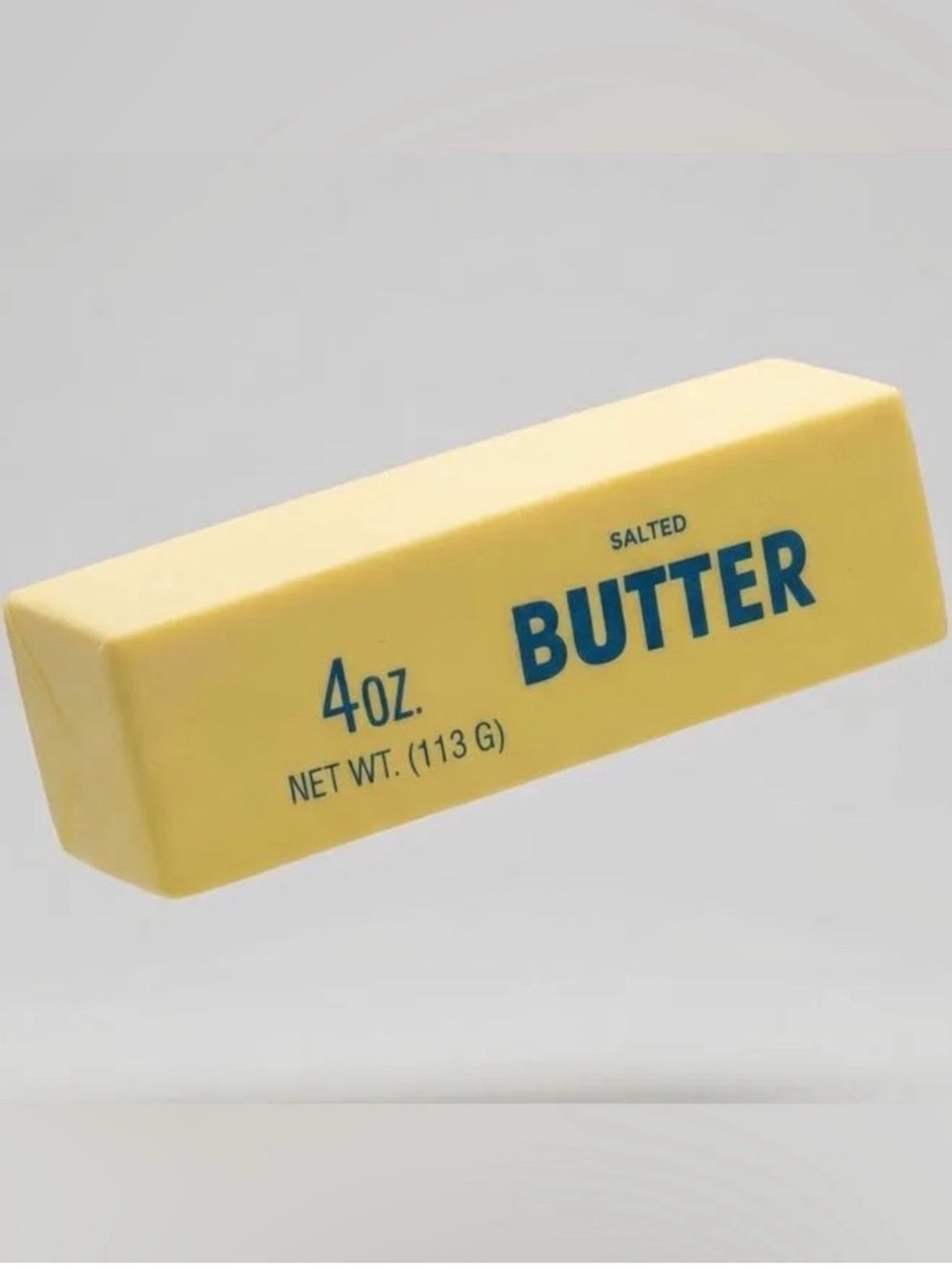Butter Brand Yellow Pillow with Blue Logo